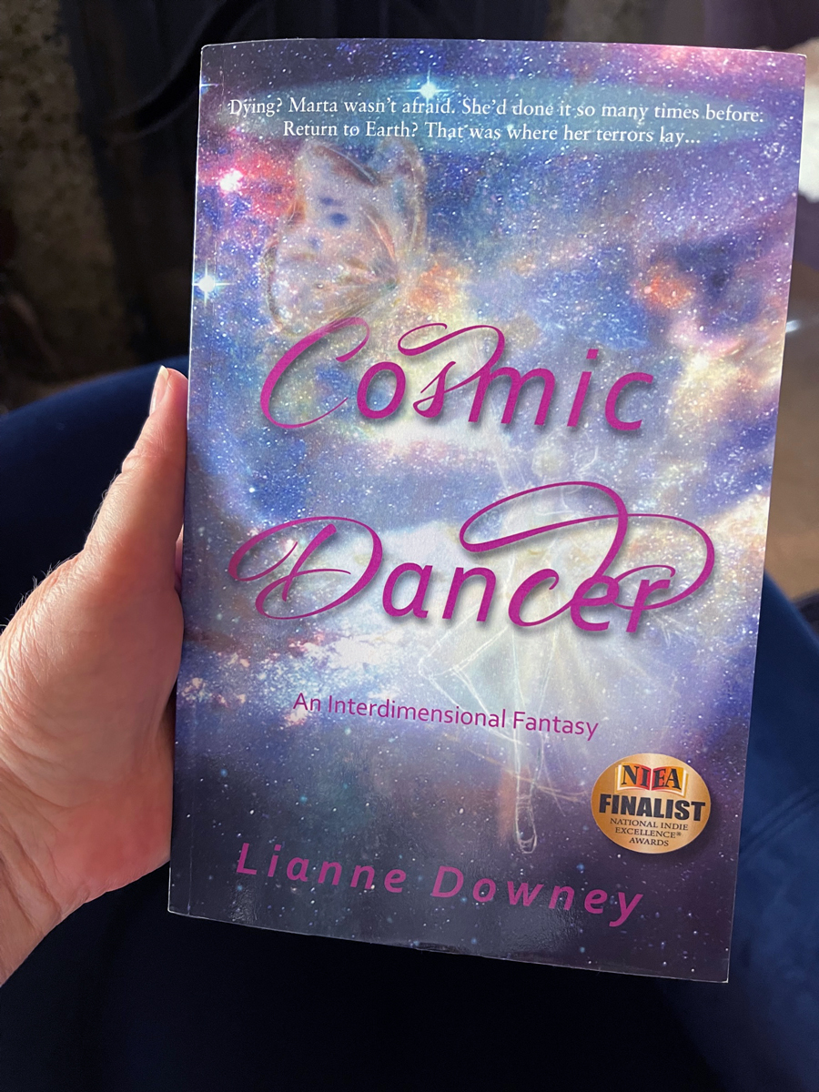 Front of hardcover Cosmic Dancer